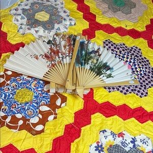 Vintage chines folding fan
